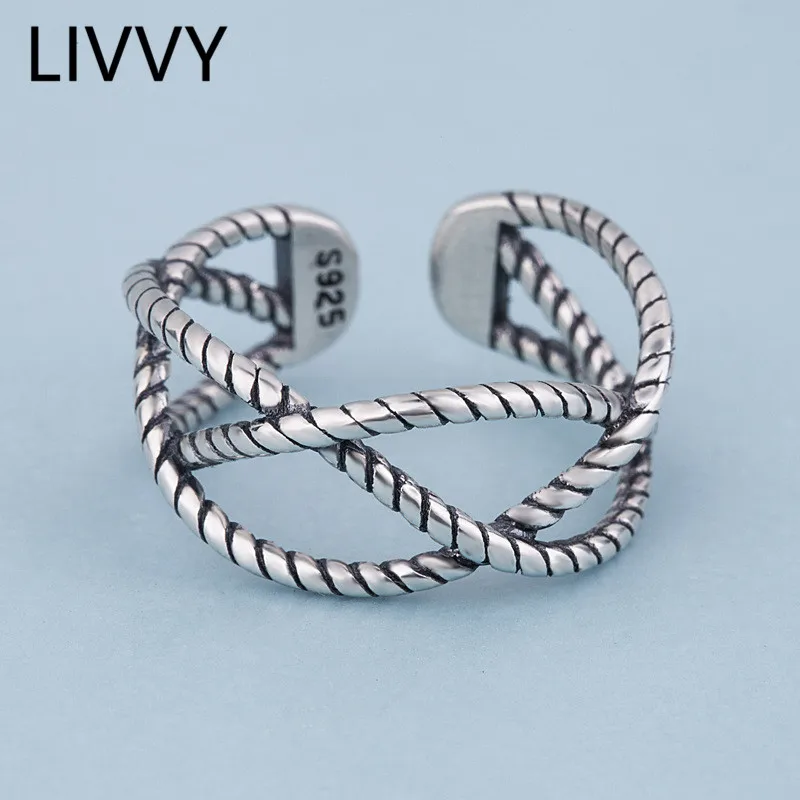 Винтажное серебряное кольцо LIVVY с бантом в форме подковы кольца для мужчин и