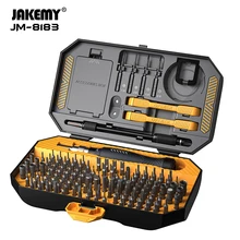 

Jakemy 145 in 1 Precision Screwdriver Set With Accessories JM-8183 Multifunctional Screw Driver Bits Magnet Household Hand Tools