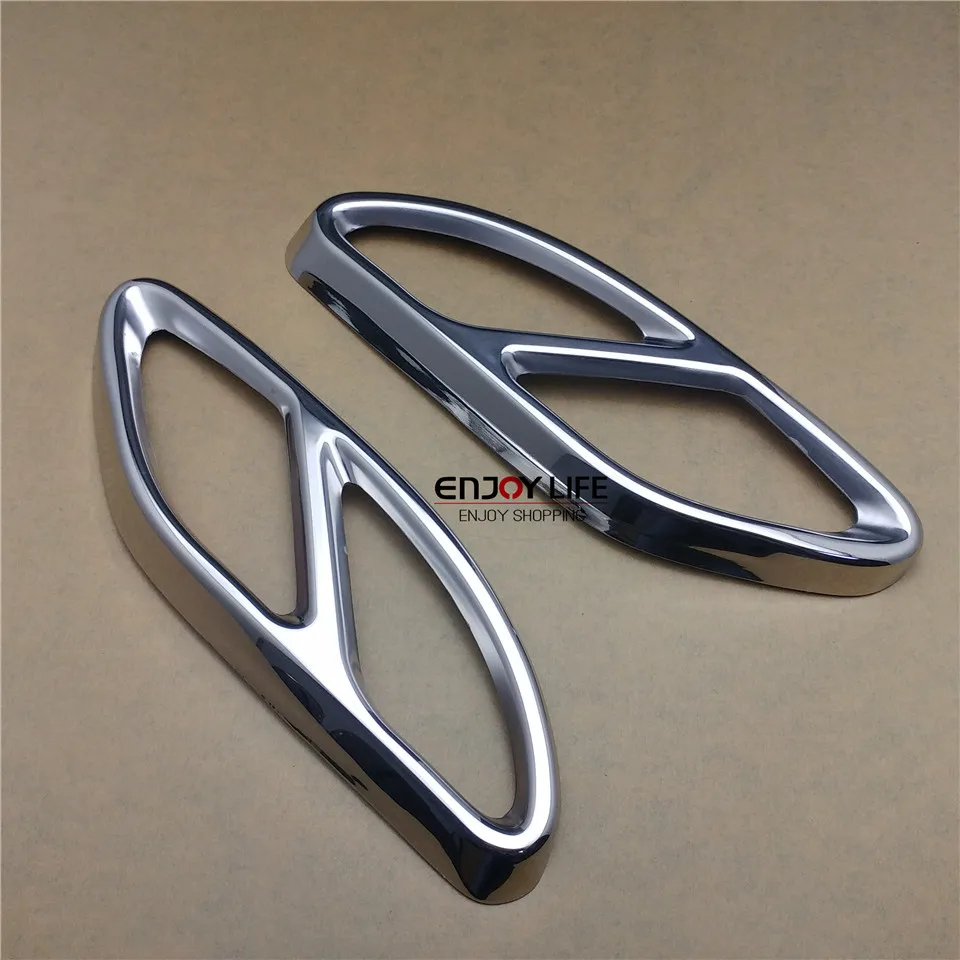 Rear Dual Exhaust End Pipe Sticker Cover Trim For Mercedes Benz GLE Class W166 & Coupe C292 2015