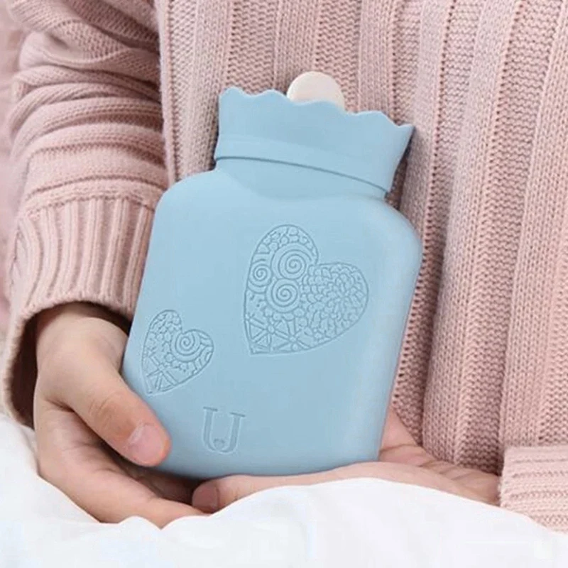 Xiaomi Jordan& Judy силиконовая бутылка для горячей воды 340 мл портативная зимняя бутылка для теплой воды с вязаная шапка