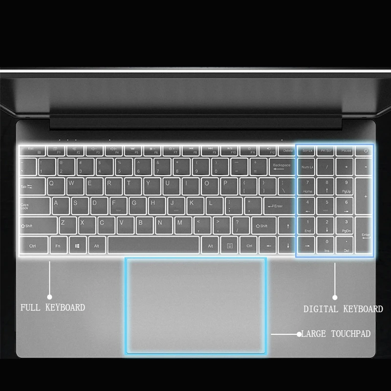 15,6 дюймовый ноутбук 8 Гб ОЗУ 512 ГБ SSD Intel Celeron J3455 1080P FHD дисплей Windows 10 полная раскладка клавиатуры