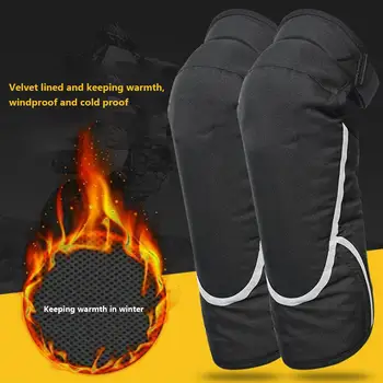 

Waterproof Leg Warmer Motorcycle Lengthened Protective Kneepad With Reflective Strip Knee Protector Knee Guard Moto Warm Kneepad