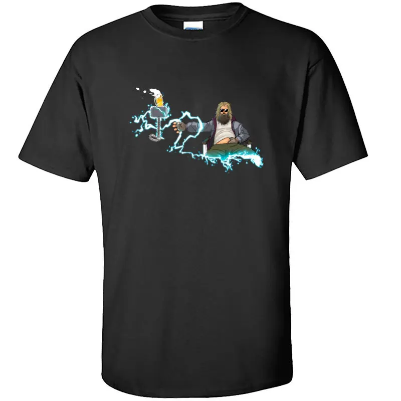 

Fat Thor Asgardian Beer Comic T Shirts Classic Marvel Endgame Infiniter War Cool Tshirt Back To The Future SuperHero Tshirt Man