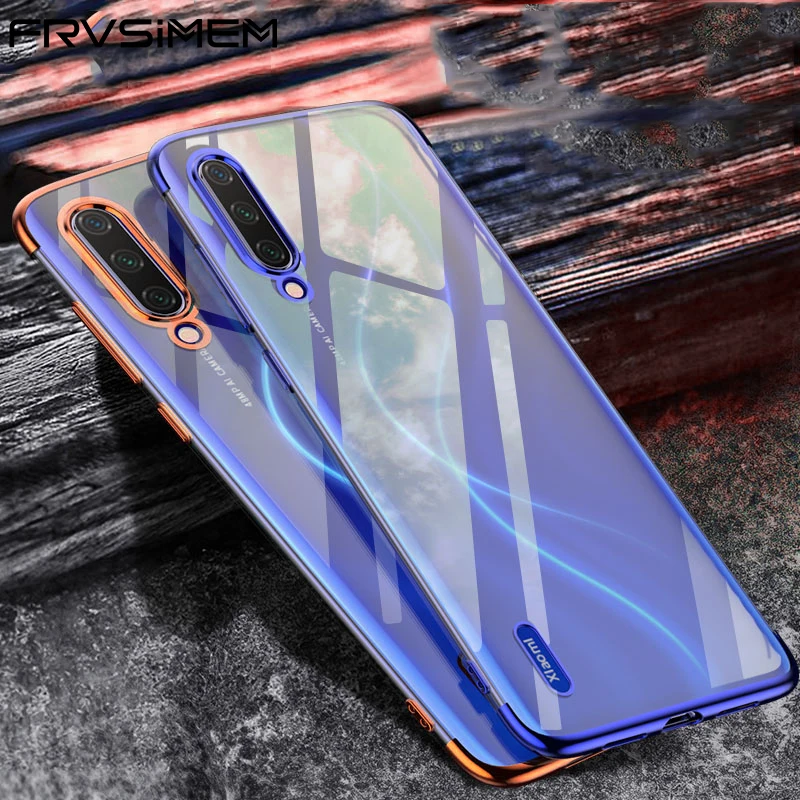 

Case for XiaoMi Mi 9 9T Pro CC9 CC9e Mi A1 A2 A3 8 Lite Transparent Bumper RedMi Note 7 7A K20 TPU Silicone Shockproof Plating