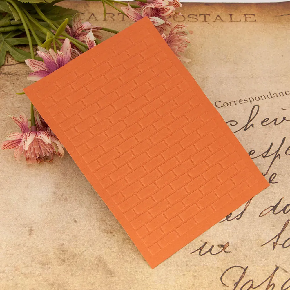 Brick wall Plastic Embossing Folders DIY Scrapbooking Paper Craft Card Making Decoration Supplies 051610 plastic embossing folder,embossing folder