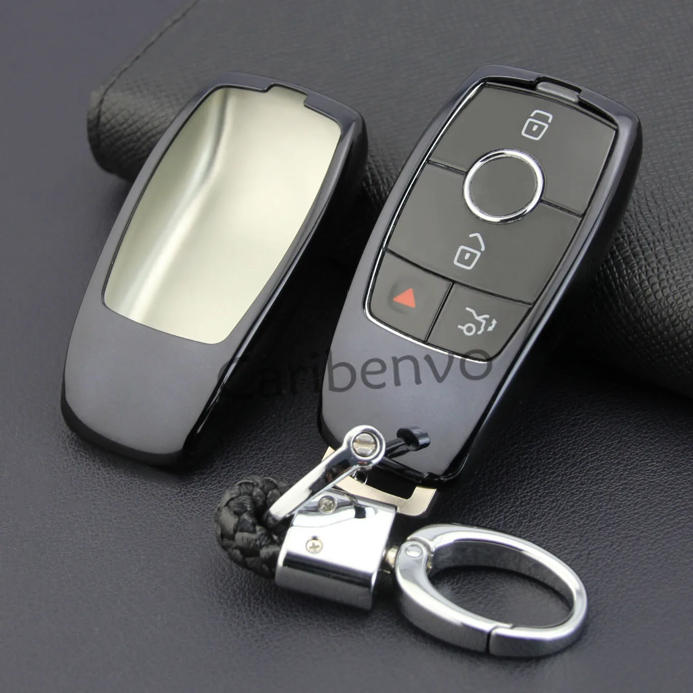 Black TPU Car Key Keychain Holder Cover Shell For Mercedes-Benz A C E S G CLASS CLS GLC GLE W205 S213 C238 W222 C257 X253 V167 | Автомобили
