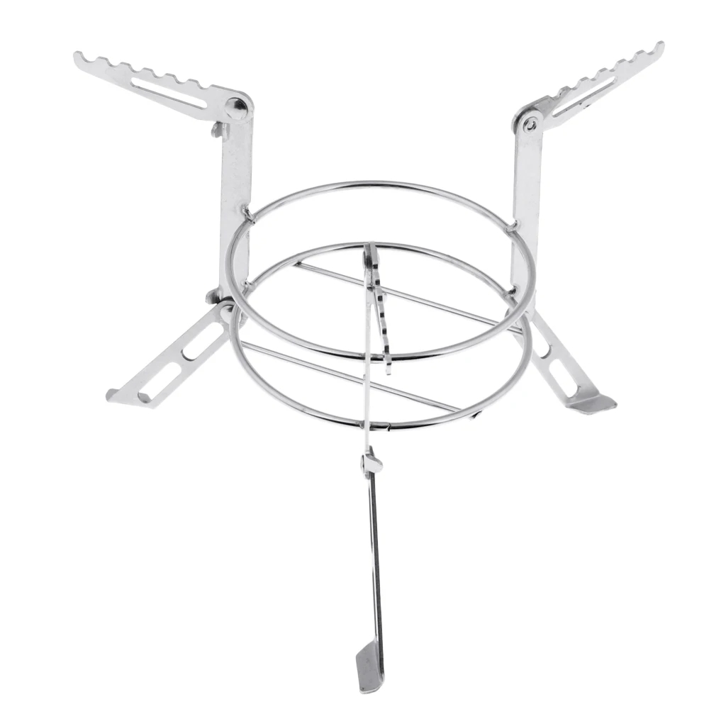 Round Alcohol Stove Stand Rack Spirit Burner Base For Outdoor Camping Pots