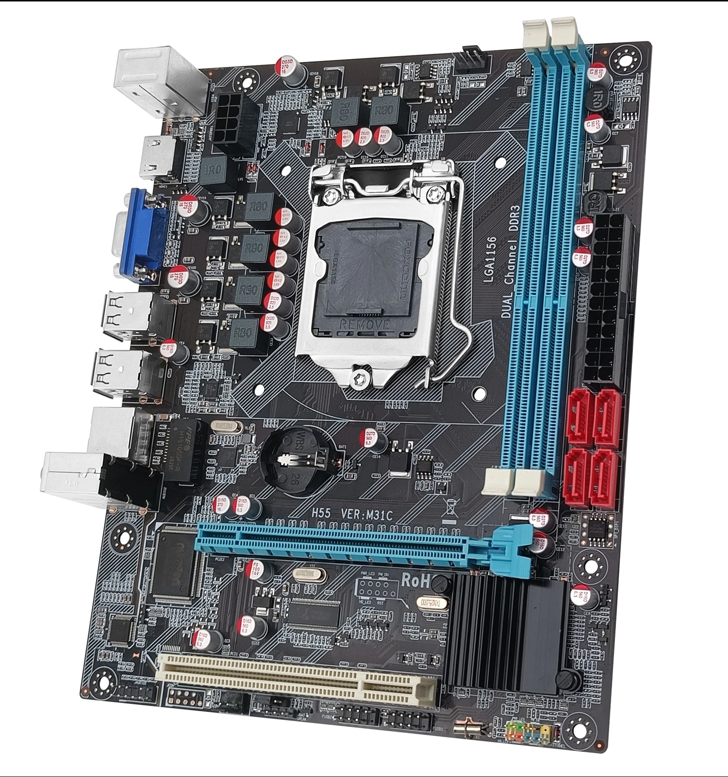 Материнская плата MACHINIST H55 LGA1156, поддержка ОЗУ DDR3 для ...