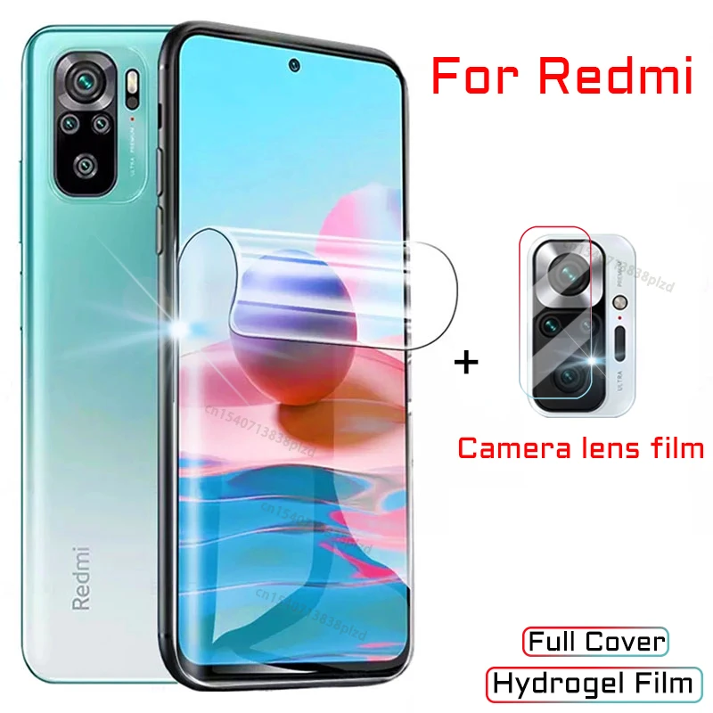 Pellicola Hydrogel Per Xiaomi Redmi Note 10 Note10 Pro 9 9S S Pellicola Salvaschermo 8 9 T 9 T 8T 7 9A 9C 8A 7A Pro Max 10S A C 5G Non Vetro