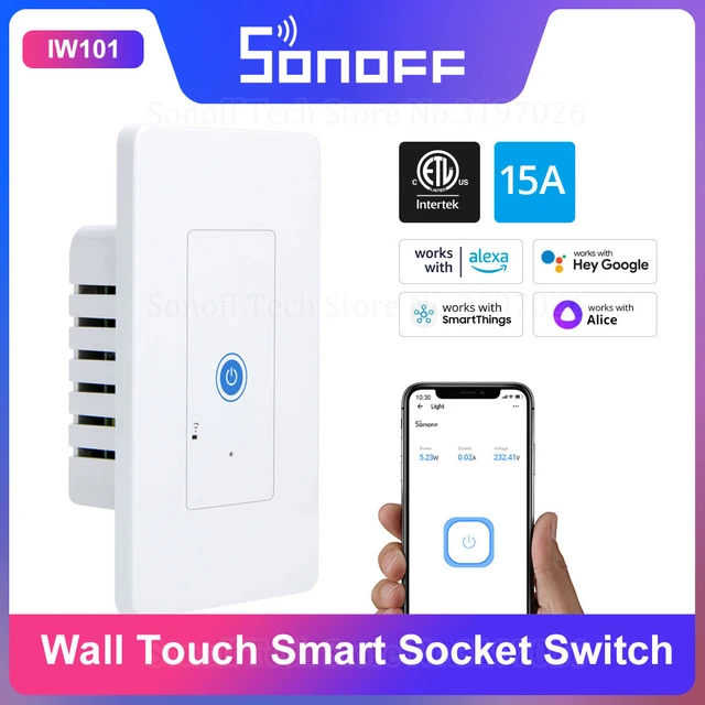 Intertek Wireless Smart Wifi Wall Light Switch Remote Control Switch 1 Gang