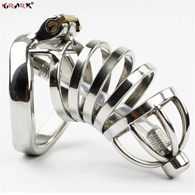 Chastity Cage Male Sex Toys Man Chastity Device Cock Cage with Adjustable  Size Rings Brass Lock Locking Erotic Urethral Products - AliExpress