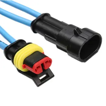 

352Pcs/box Waterproof Connectors 1/2/3/4 Pin Car Electrical Wire Connector Plug H7ED