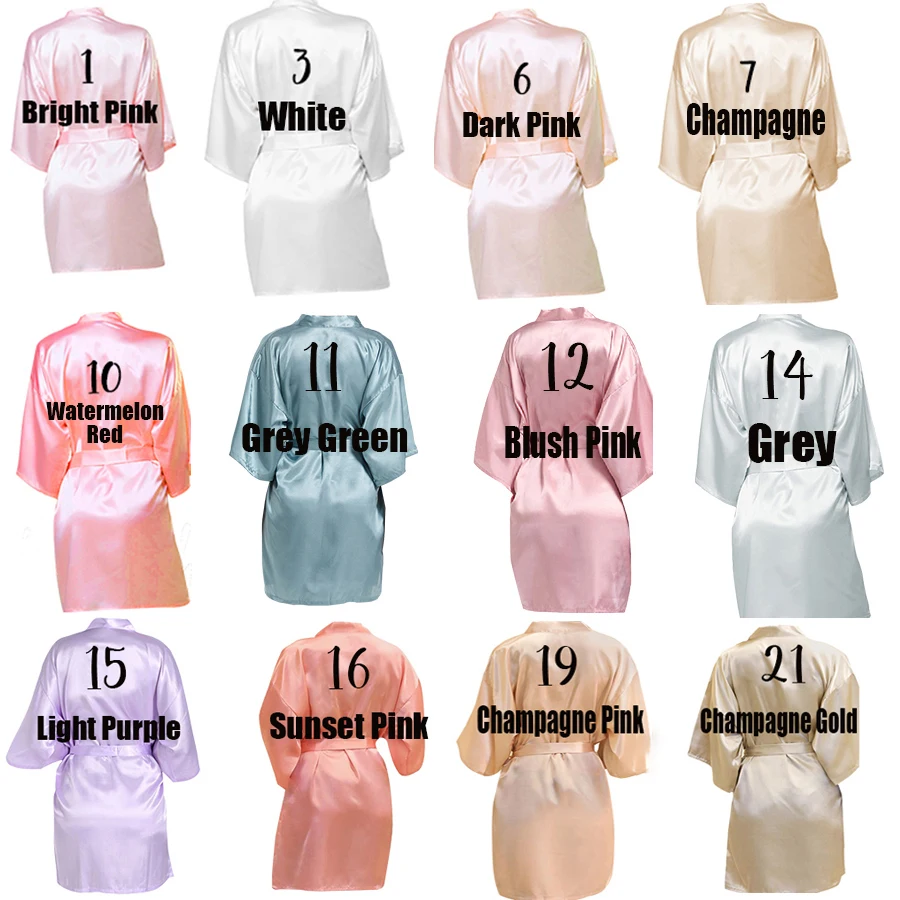 Women Sleepwear Bride Robes Sleepwear Pajamas Personalized Name Flower Print Wedding Bride Team Robes Bridal Party Robes Bridesmaid gift