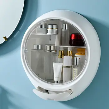 

High-Quality ABS Waterproof Wear-Resistant Wall-Mounted Cosmetic Storage Box Durable Storage Rack