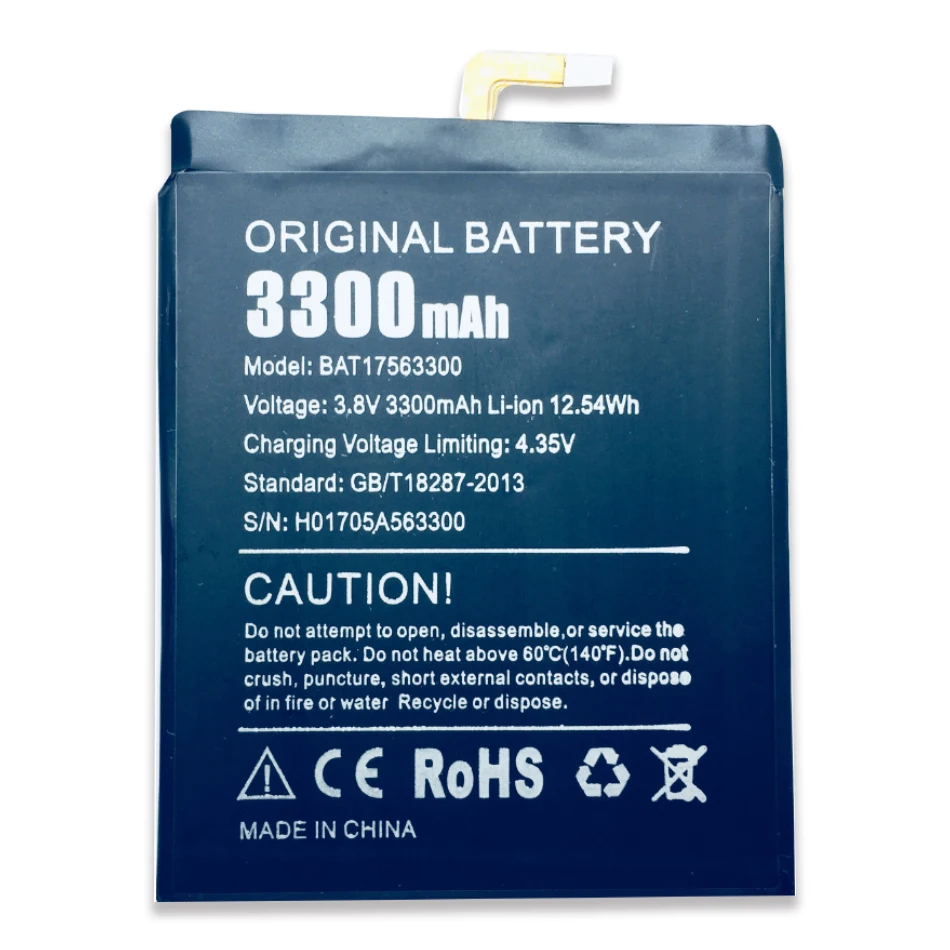 Аккумулятор 3300mAh BAT17563300 Для Doogee Shoot 1 Shot 1 battery 5,5 дюймов телефон+ Бесплатные инструменты+ номер отслеживания