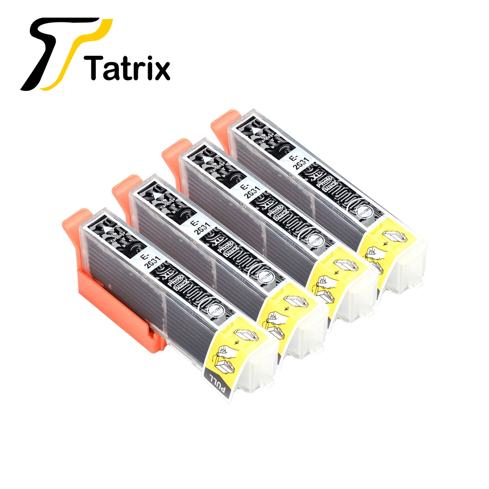 cheap printer ink Tatrix Black Compatible Ink Cartridge 26XL T2621 T2631 For Epson XP-510 XP-605 XP-610 XP-615 XP-700 XP-710 XP-800 XP-810 printer toner cartridge Ink Cartridges