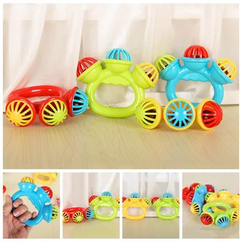 

New Cartoon Infant Baby Bell Rattles Newborns Toys Hand Toy For Children Instruments Music Toy Baby Color Random