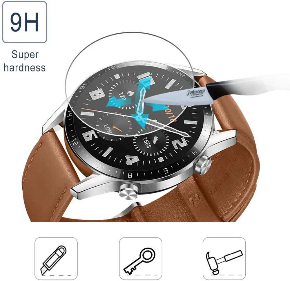 2Pack-for-Huawei-Watch-GT-2e-2E-Tempered-Glass-Screen-Protector-9H-Scratch-Proof-Explosion-Proof(2)
