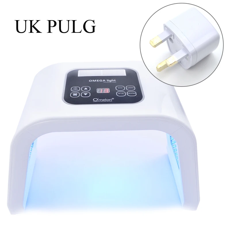 UK PLUG Licheng 7 цветов PDF фотонное устройство для омоложения кожи спа-средство для удаления акне против морщин красная светодиодная терапевтическая маска - Цвет: UK PLUG