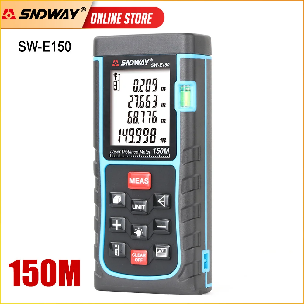 SNDWAY Laser Distance Meter Rangefinder 150/120/100/80/70/60/50/40M Tape Measure trena Range Finder Building Tool | Инструменты