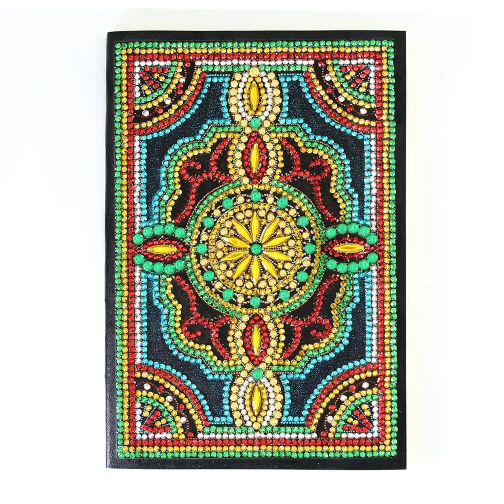 Kexinzu Diy Art Алмазный альбом для рисования дневник Полный Круглый Вышивка мозаикой из стразов A5 64 страницы сова с изображением павлиньей мандалы бабочка