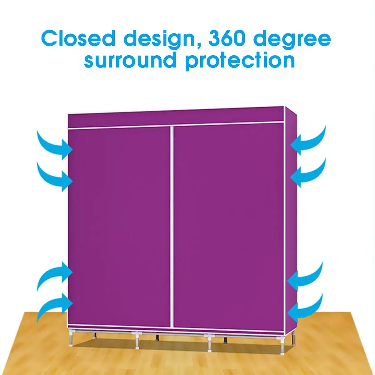 Large Capacity Non-woven Cloth Wardrobe Folding Portable DIY Wardrobe Clothes Storage Cabinet Closet Home Furniture