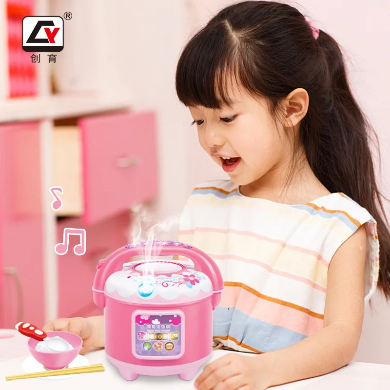  Children Play House Model Kitchen Toy Mini Rice Cooker Small Appliances Will Spray Smoke Rice Cooke - 4000267357717