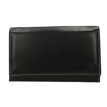 

Women's wallet in premium leather with ticket and purse compartment (16x10 cm) made in Spain