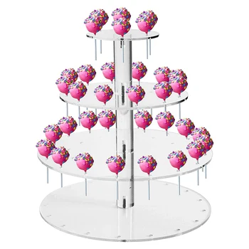 

Clear Multi-layer Round Cake Cupcake Stand Wedding Birthday Tower Cake Decor Kitchen Accessories Home Party Dessert Storage