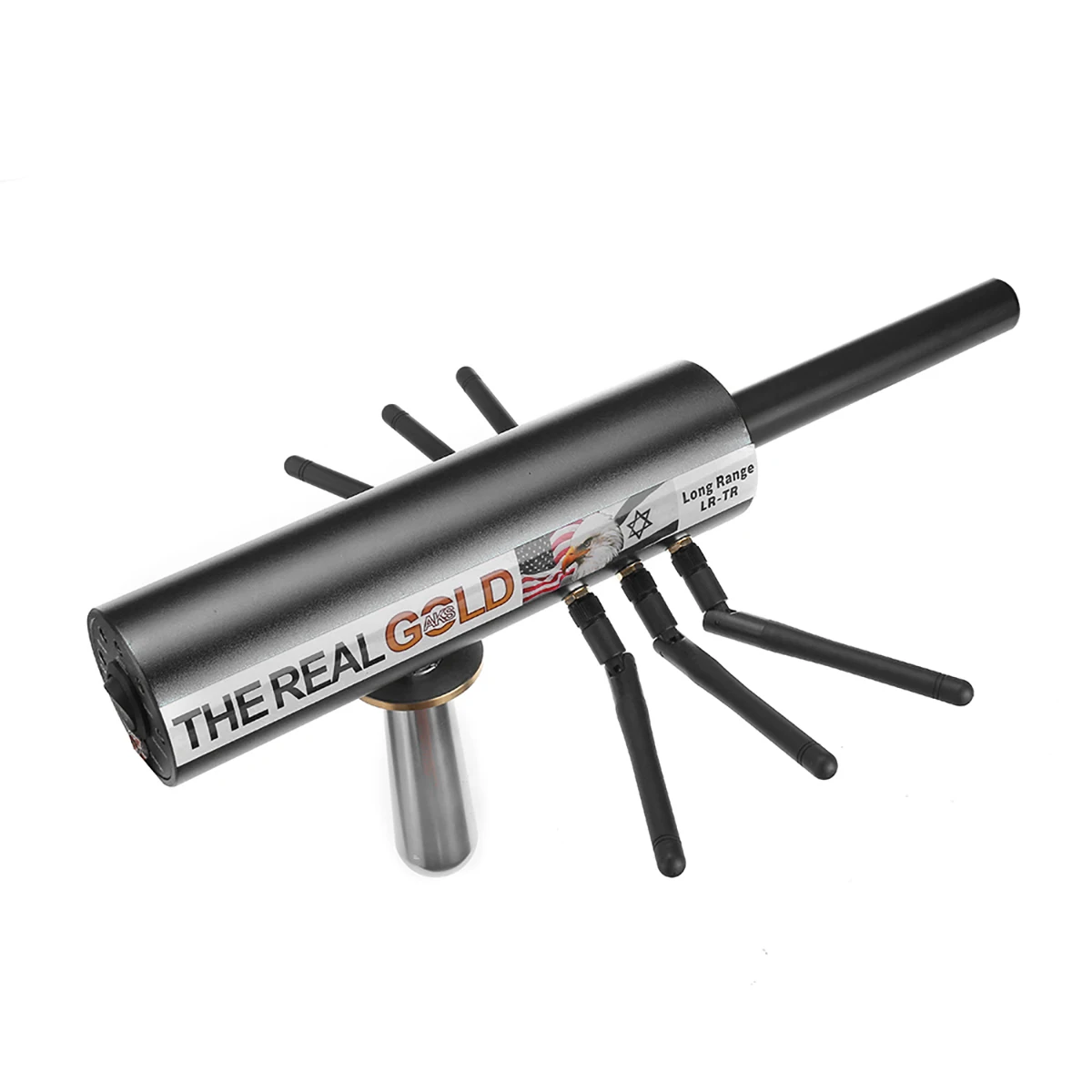 Черный Детектор металла/золота AKS Handhold Pro 6000 м диапазоны 6 антенный обнаружитель алмазов w/Чехол детектор золота охотники за сокровищами Обнаружение - Цвет: Черный