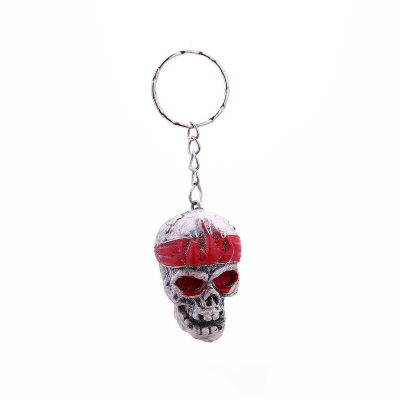 LXJERY Kuso Skating Skull брелок со скелетом панк курительная цепочка для ключей с черепом для женщин сумка Подвеска в виде ключа кольцо подарки ювелирные изделия - Цвет: 18