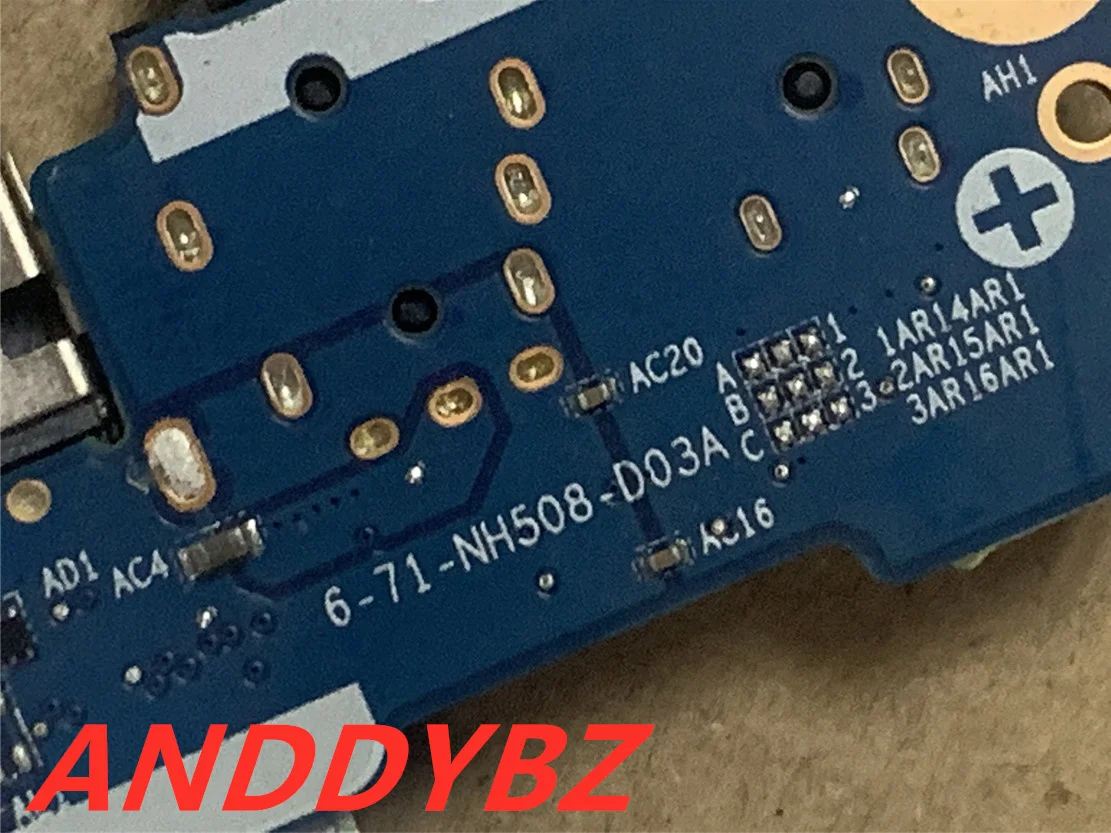 Genuine 671-nh508-d03 para Hasee Zx8 Placa Usb com Cabo 100 Tesed ok - Imagem 3