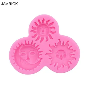 

Sun and Moon Face Soft Silicone Mold Keychain Mold DIY Silicone Baking Molds