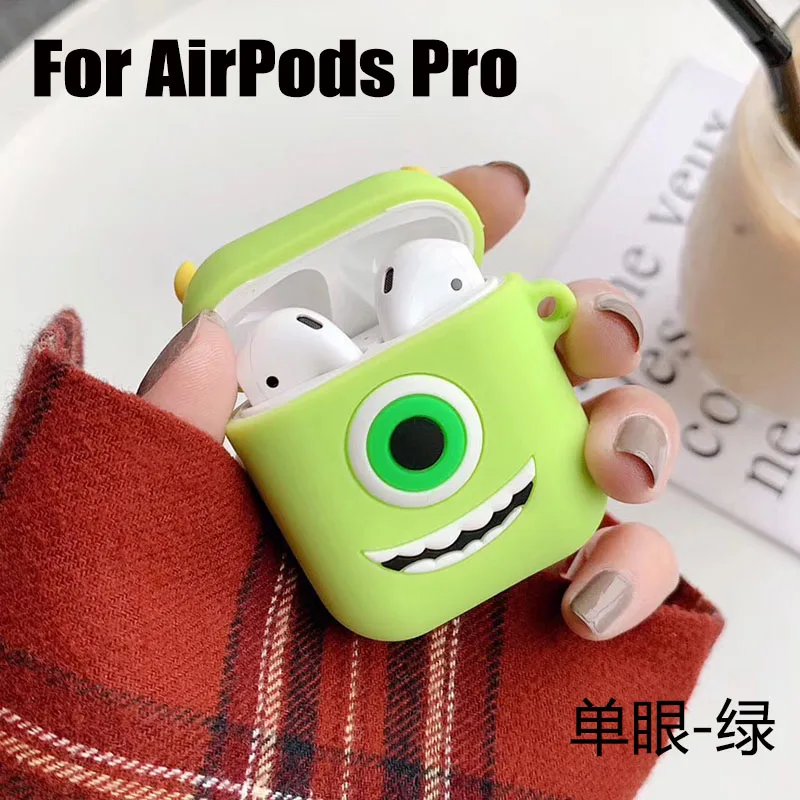 Силиконовый чехол для Apple Airpods 1 2 Pro TWS чехол для наушников s с милым Микки Минни Кани кроликом из мультфильма bluetooth-гарнитура - Цвет: AriPods Pro-3