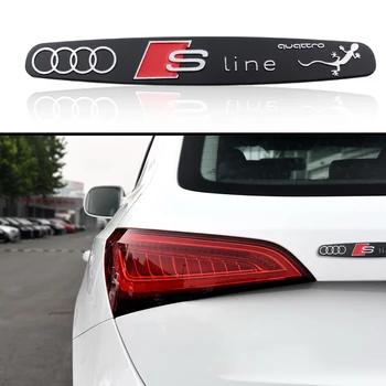 

1pcs car badge Quattro trunk labeling For Audi b5 b6 b7 b8 A3 A4 A4L A5 A6 A6L C5 C6 RS4 RS5 Q3 Q5 car body decoration sticker