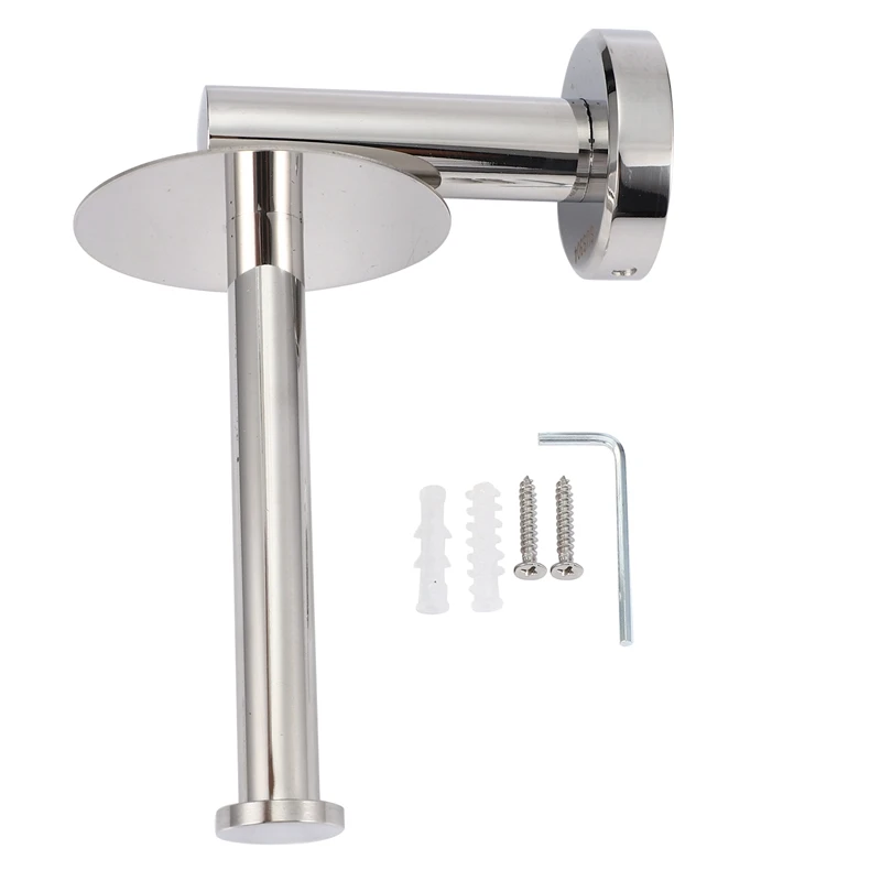 

Best Stainless Steel Kitchen Paper Towel Holder Stand - Tension Spring Arm for Easy Roll of 1+ Sheets - Perfect Tear Dispenser T