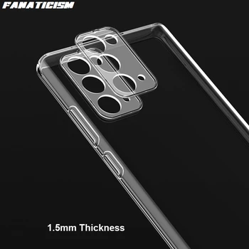 شراء 1000 قطعة صدمات 1.5 مللي متر حافظة شفافة من البولي يوريثان ل Galaxy نوت 20 شفافة لينة سيليكون غطاء لسامسونج غالاكسي نوت 20 الترا