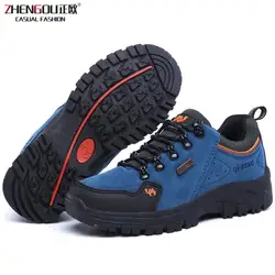 Zhengou/2019 г. Удобная Уличная Повседневная обувь модные дышащие мужские кроссовки на плоской подошве Zapatillas zapatos hombre