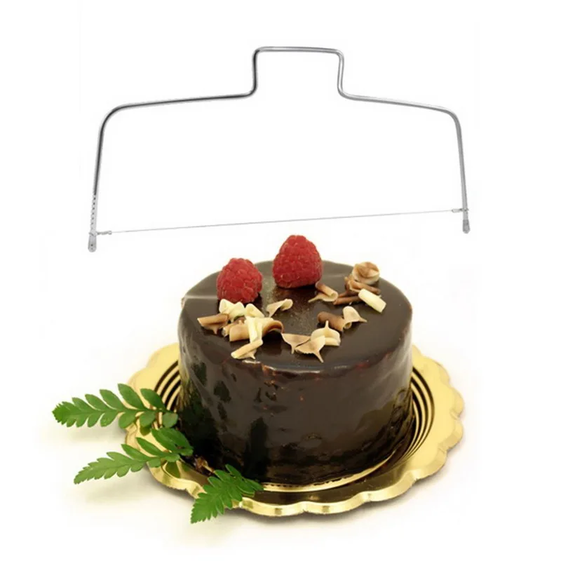 

Stainless Steel Adjustable Wire Cake Cutter Slicer Bakeware Leveler Bread Knife Kitchen Accessories Baking Pastry Tools