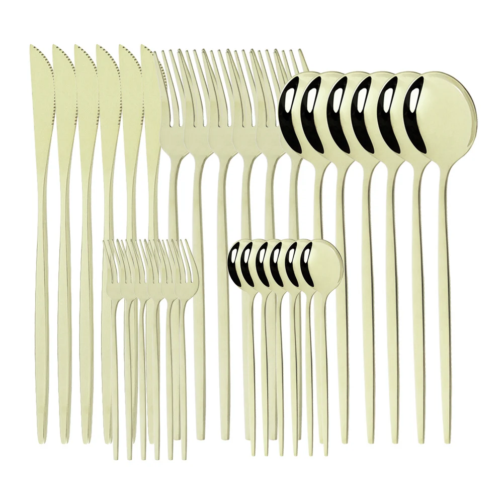 

Набор столовых приборов из нержавеющей стали, 30 шт.