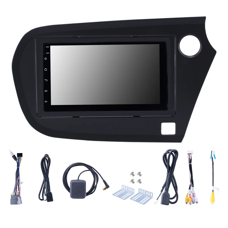 Top Fit for Honda Insight RHD 2009 car GPS Bluetooth Radio Android 8.1 4core CPU 2.5D tempered explosion-proof HD screen Head Unit 2