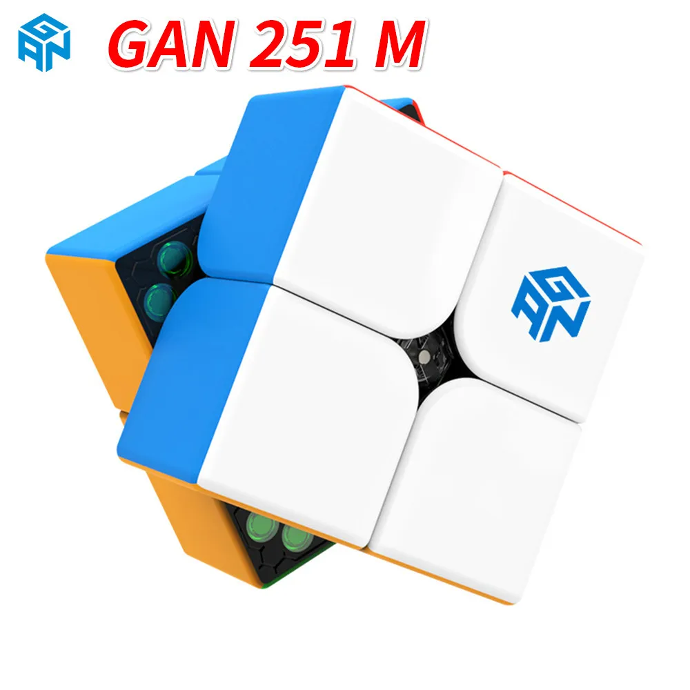 GAN251 M 2x2x2 Магнитный магический куб GAN 251 M 2x2 Магнитный скоростной куб GAN 251 M Magic cubo GANS 2x2x2 Магнитный куб