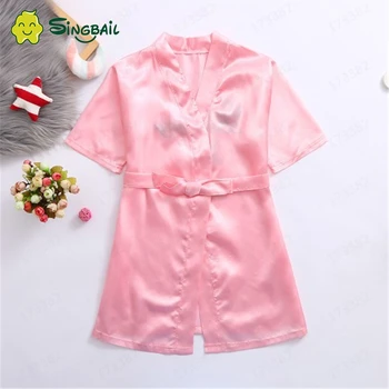 

Kids bathrobe Letters Print Robes Girls Nightgown Children's Bath robe Pajamas Sleepwear Night Dress Gown Infant Toddler clothes