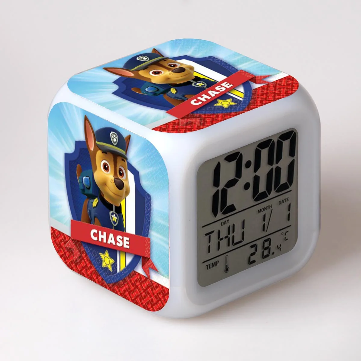 20 Paw Patrol Аниме Фигурка модель светодиодный Будильник Patrulla Paw patrol красочный флэш сенсорный светильник Мультяшные Фигурки игрушки Рождество - Цвет: 20