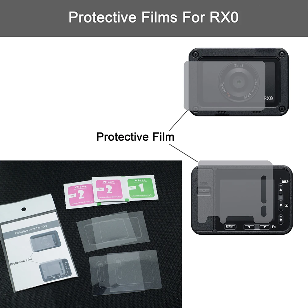 Для Sony DSC-RX0 защитная пленка Rx0 для экрана камеры и объектива HD Защита от царапин |