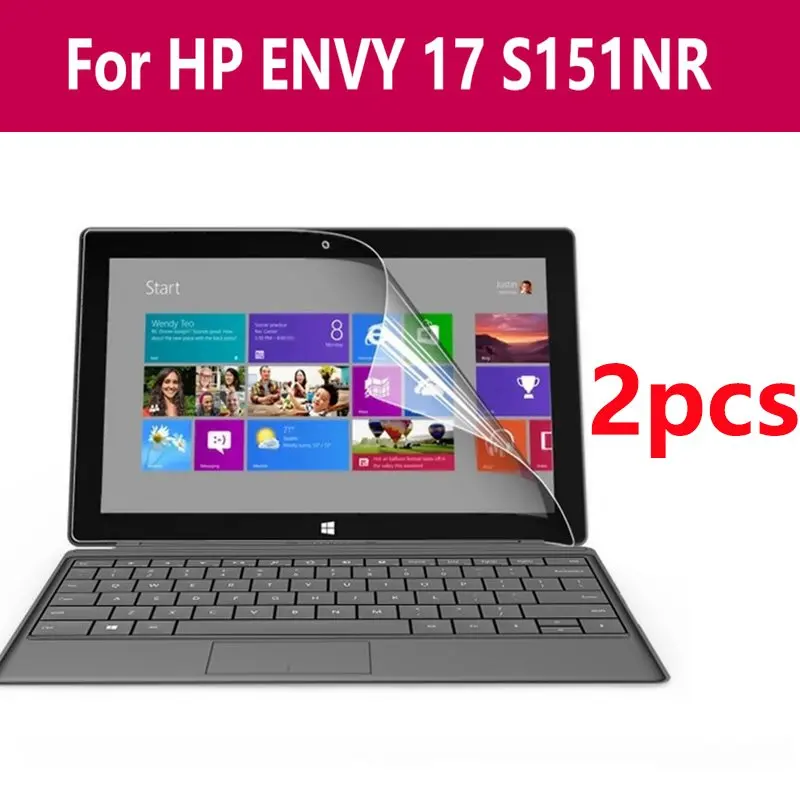 

A Set 2x Films +2x Clean Cloths , Matted Screen Protector Film Protective Guards For Notebook Tablet For Hp Envy 17 S151nr
