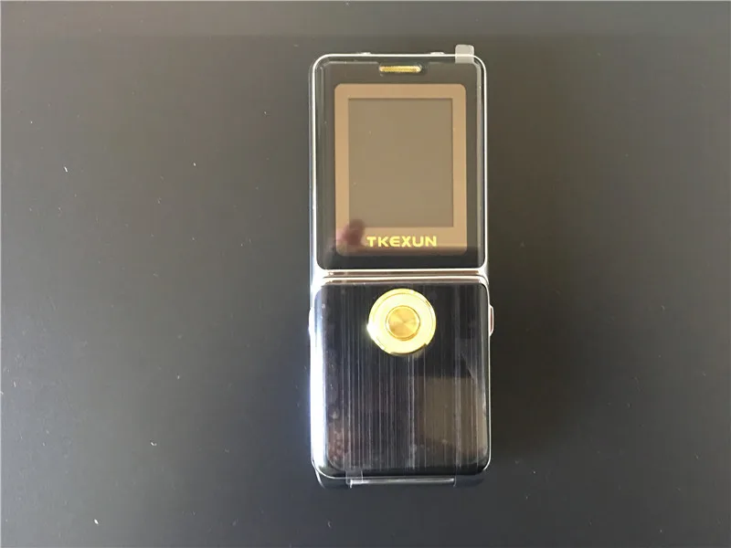 Новинка, телефон TKEXUN G6000 с откидной крышкой, 1,8 дюймов, две sim-камеры, MP3, MP4, двойной фонарь, роскошный дешевый сотовый телефон для пожилых людей - Цвет: Черный
