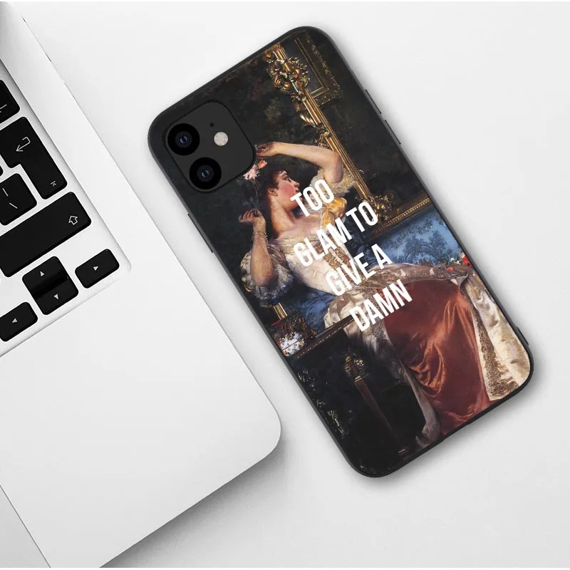 TPU Чехол для телефона iPhone 11 Pro Max Mona Lisa забавные имитирующие художественные картины Рождение Венеры мягкий чехол для iPhone XR XS MAX - Цвет: TPU