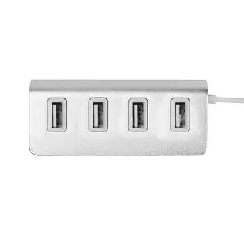 

2019 Type-c Transfer Aluminum Alloy 4 USB Ports USB 2.0 High-speed Hub Useful High Quality USB Hub