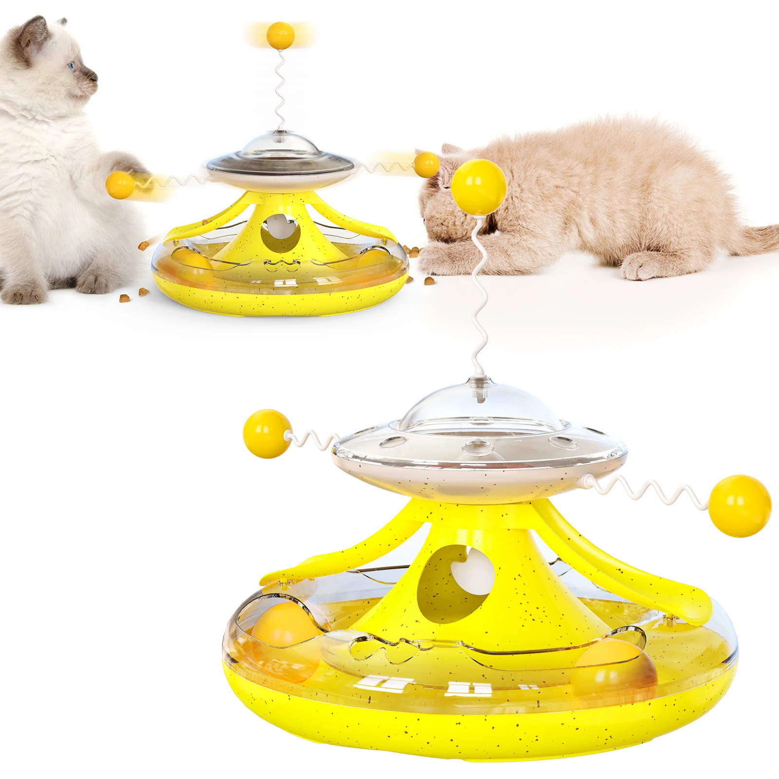 Cat Toy Tower Tracks Toys Interactive Intelligence Training Amusement Plate Pet Products Tunnel | Дом и сад